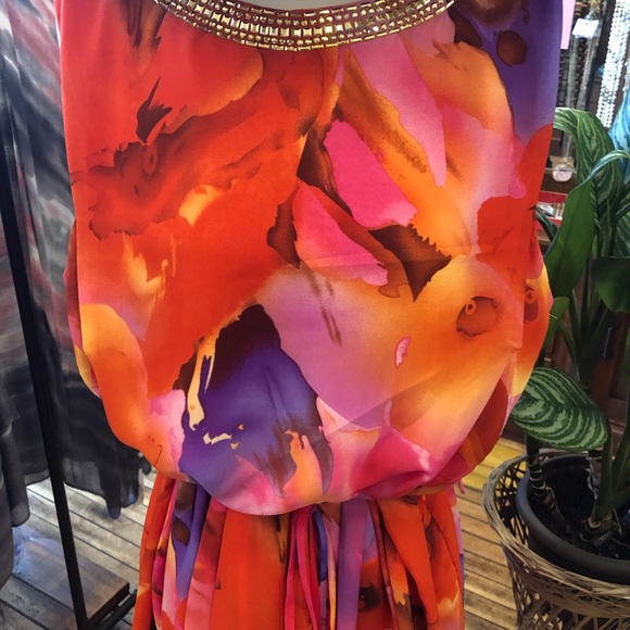 Gorgeous chiffon summer dress - Picture 3 of 8